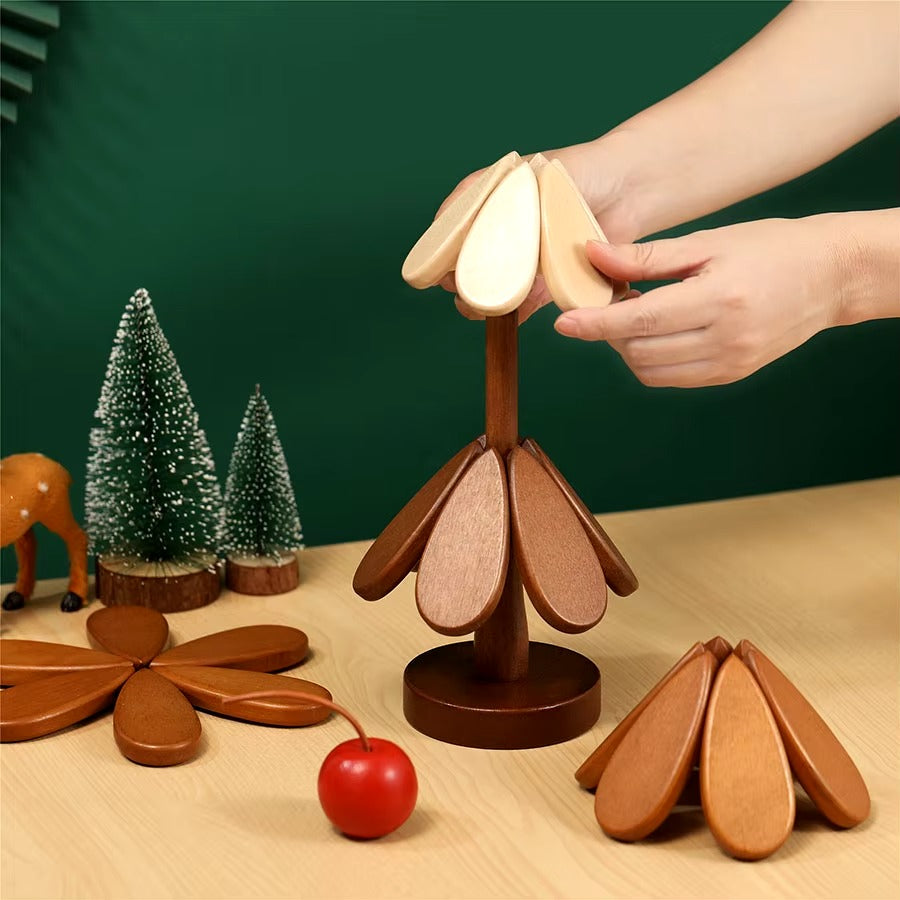 Christmas Tree Trivet Set