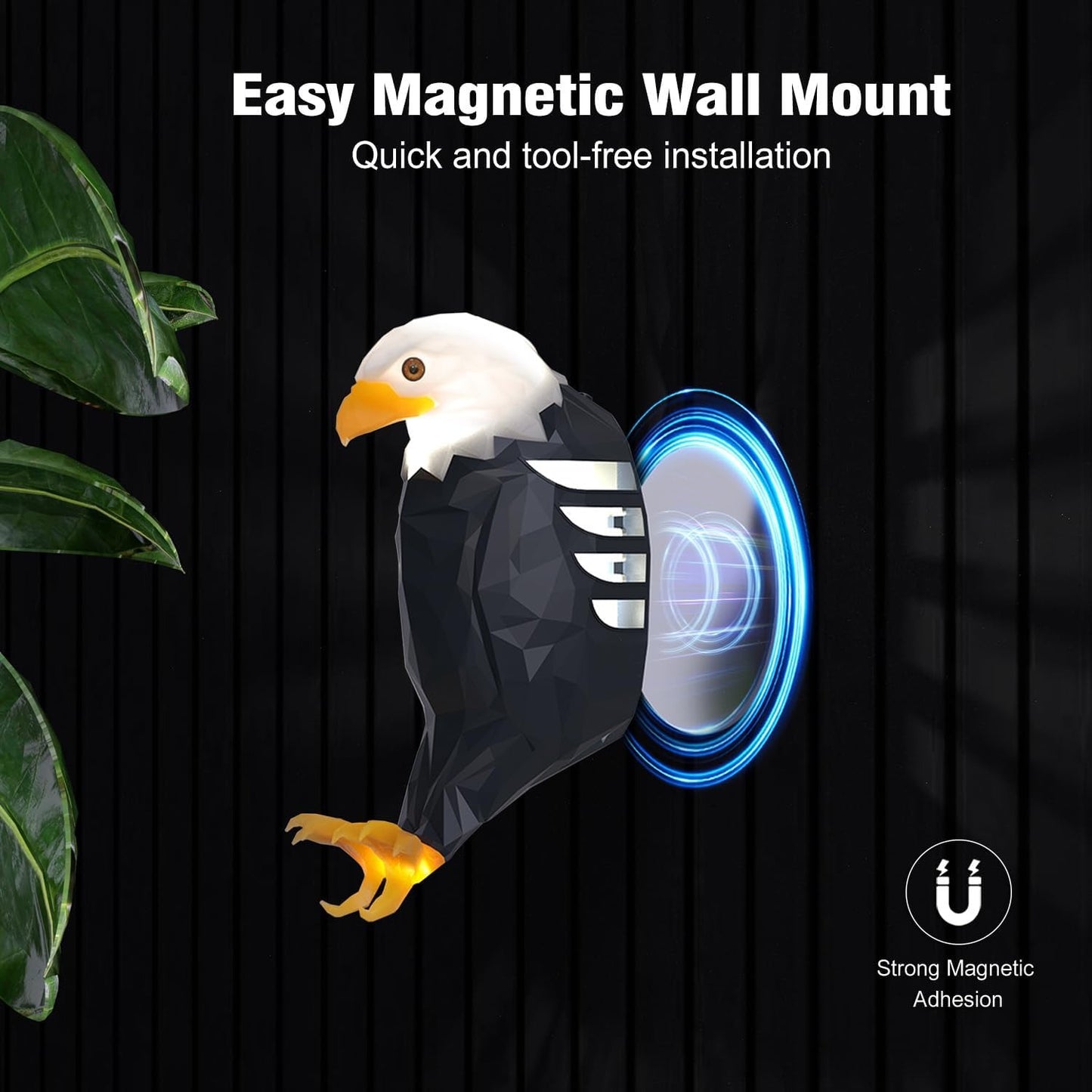 Soaring 3D Bald Eagle Wall Light